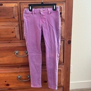 Cat and Jack Girl’s lavender jeans with elastic waistband size 10 preloved